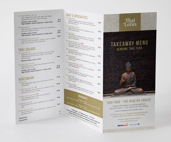 Takeaway Menu